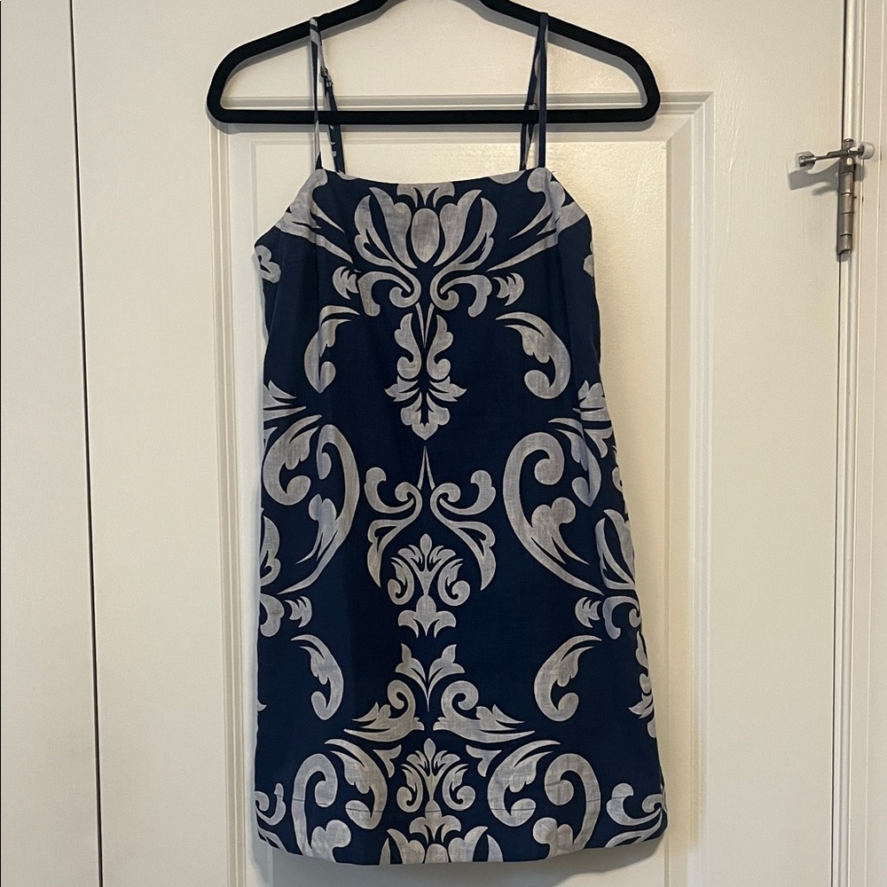 Abercrombie Trapeze Dress Patterned Small TALL